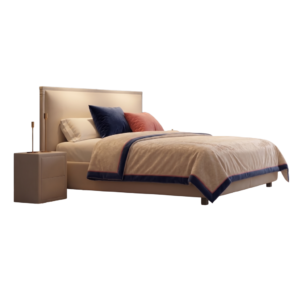 Boxspring Fero affordable upholstered bed in Cream – BM Meubelen Belgium