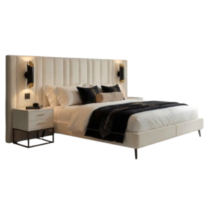Premium Boxspring Bed Loro in Cream – BM Meubelen Belgium