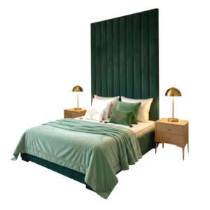 Boxspring Belgium Orvani upholstered bed in Cream — BM Meubelen