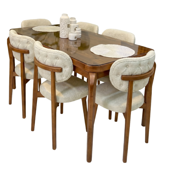 Luxe marmeren eettafel Nobelle 6 met gouden frame BM Meubelen